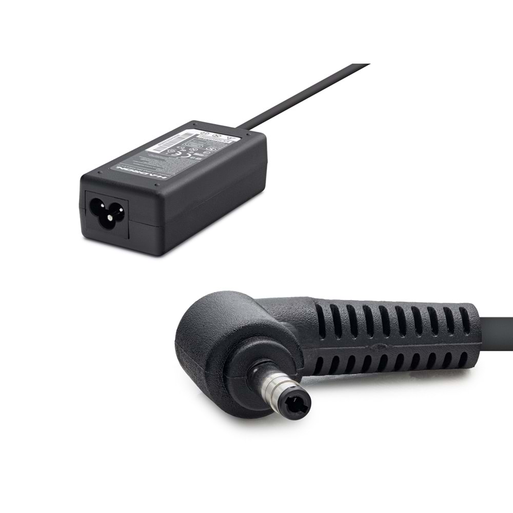 HADRON HD8825 20V 2.25A 45W Laptop Adaptörü - 4.8x1.7mm - Lenovo, HP, Casper Uyumlu - Siyah