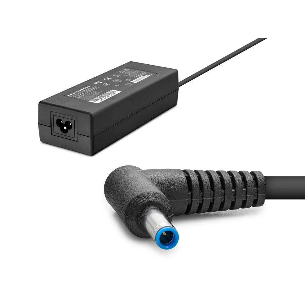 HADRON HD8900 19V 8A 120W Laptop Adaptörü - 4.5x3.0mm - HP, Dell Uyumlu - Siyah