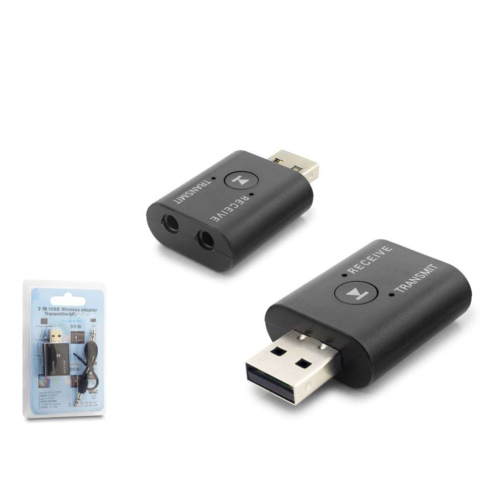 Hadron Hd9006 Wifi Adaptör + Bluetooth Dongle 2in1 Siyah