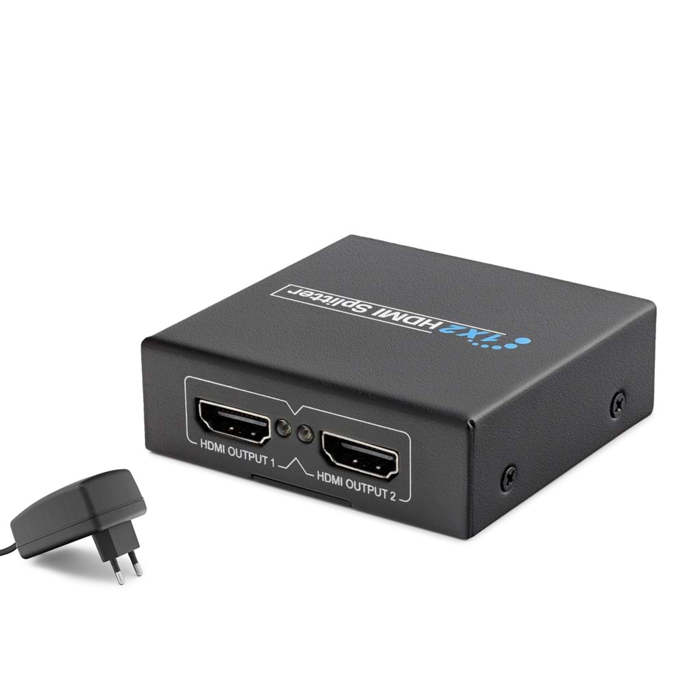 Hadron Hdx1284 Hdmi Splitter 1.4V 1080P 3D 1*In 2*Out Siyah