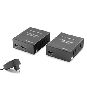 HADRON HDX1368 HDMI Extender Loop-Out 4K 120m - Siyah