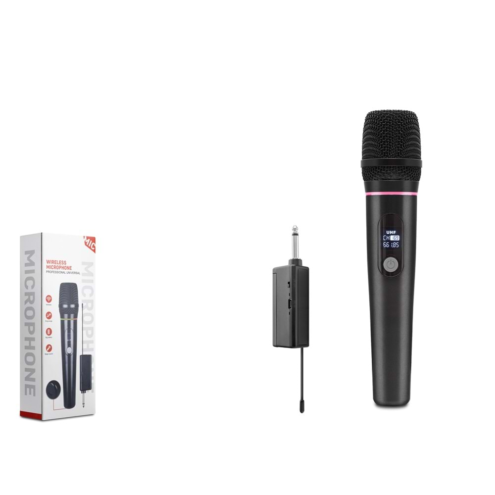 HADRON HDX2790 Profesyonel Kablosuz UHF Mikrofon 6.35 mm - Siyah