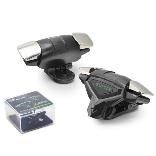 HADRON HDX3585 Metal Mobil Oyun Kontrol Butonu L1 R1 - Siyah