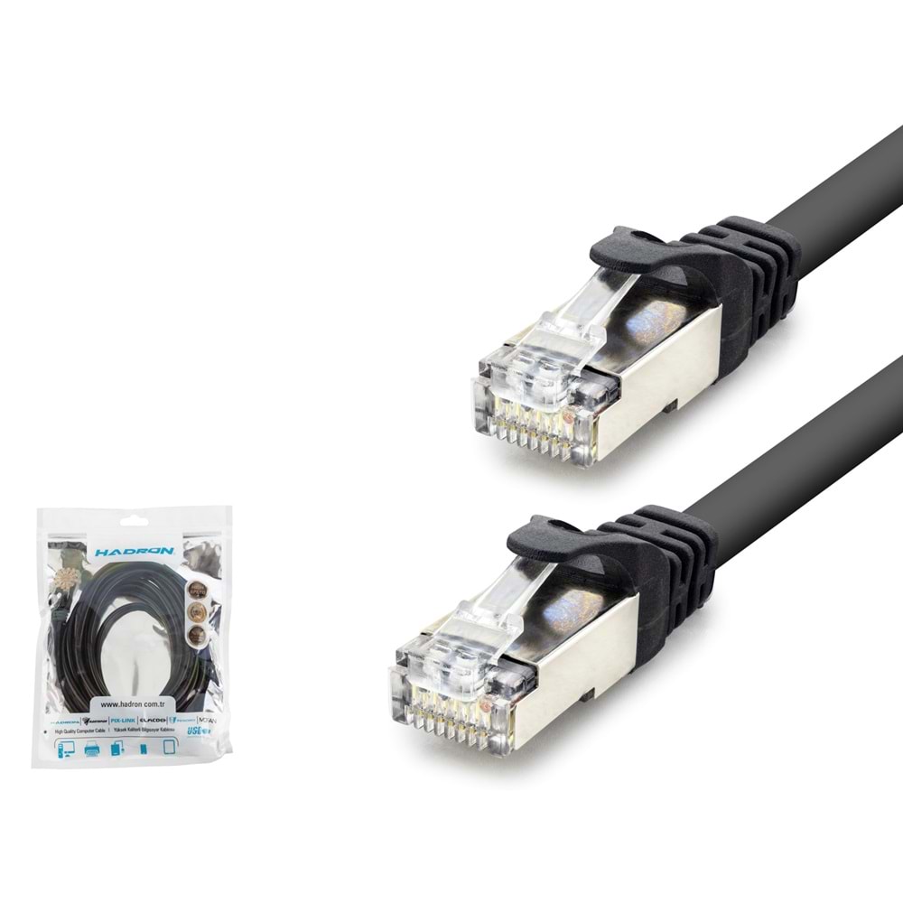 Hadron HDX5092 Cat7 Kablo 1000Gbt 250Mhz 3M Siyah