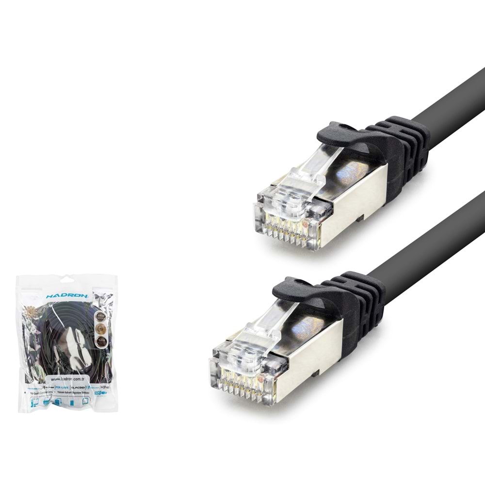Hadron HDX5093 Cat7 Kablo 1000Gbt 250Mhz 5M Siyah