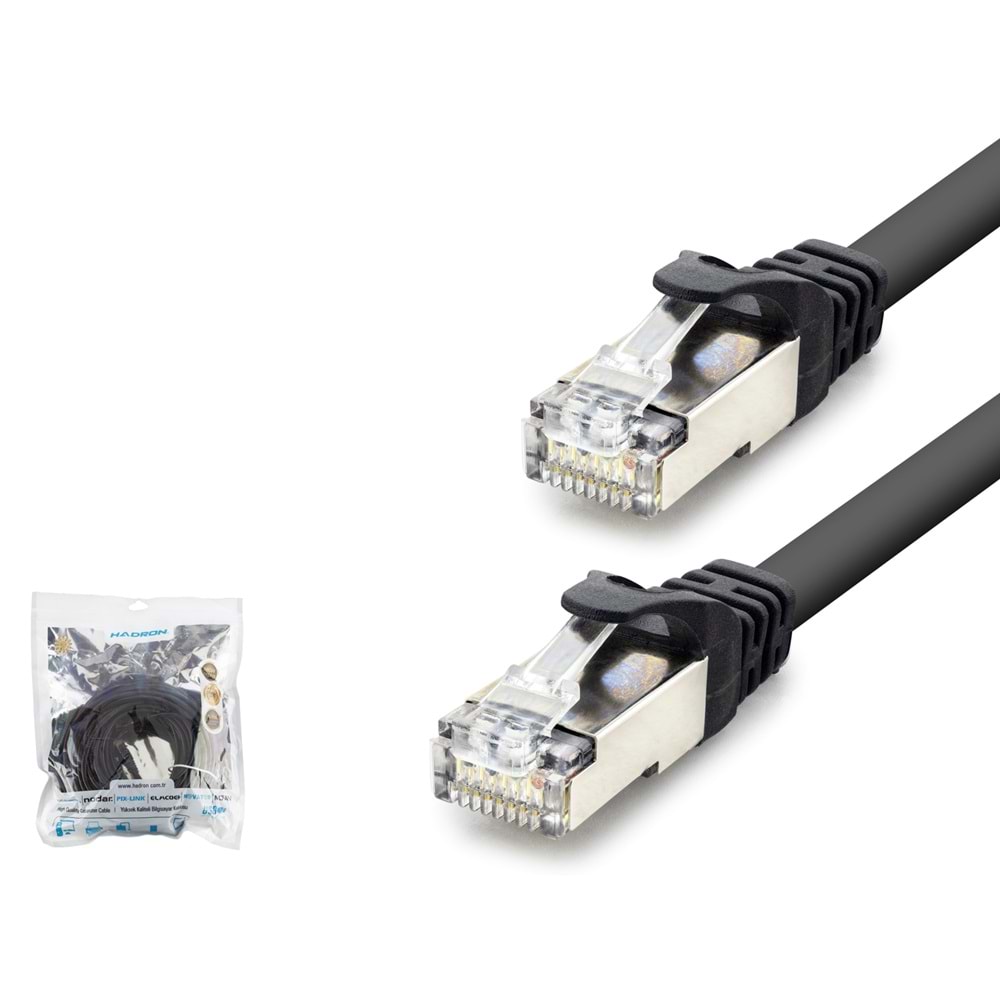 Hadron HDX5096 Cat7 Kablo 1000Gbt 250Mhz 20M Siyah