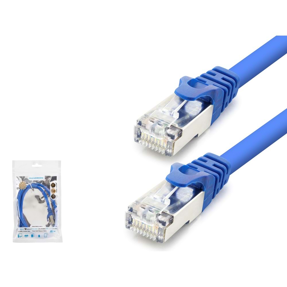 Hadron HDX5098 Cat7 Kablo 1000Gbt 250Mhz 60Cm Mavi