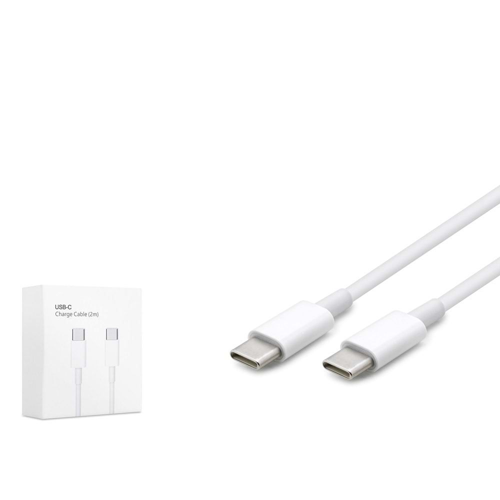 Hadron HDX7861 Type-C Şarj ve Data Kablosu 100W 2m Beyaz