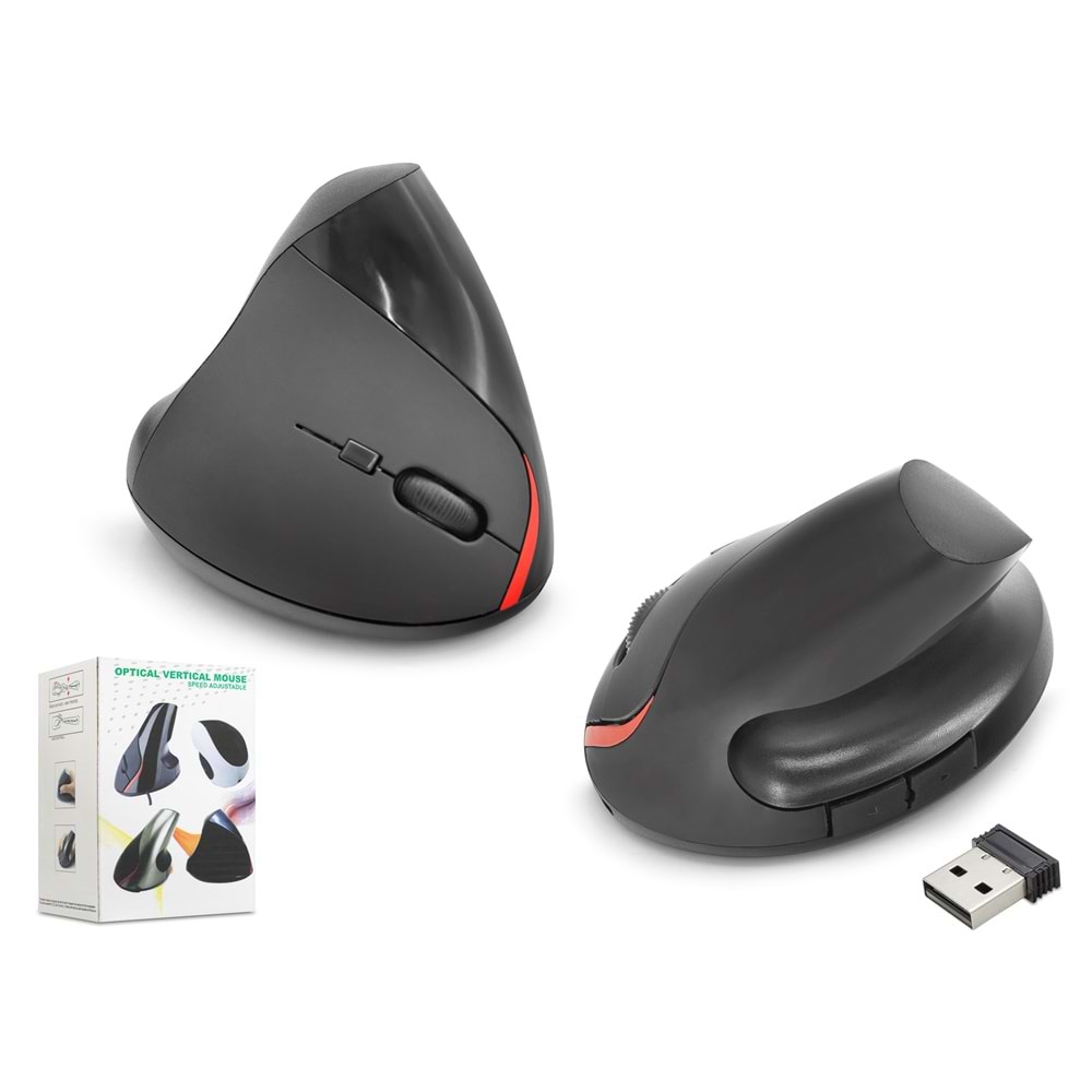 Nodar Nd1212 Ergonomic Wireless Mouse Siyah