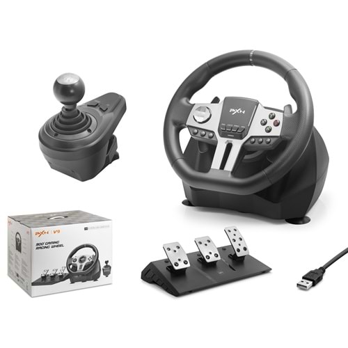 Nodar ND703 Pxn V9 Direksiyon Seti Ps4/Ps3/Pc/Xbox one/Xbox Series X|S Switch Siyah