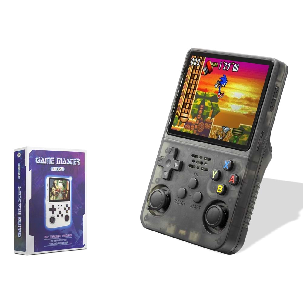 NODAR ND760 Retro El Oyun Konsolu 3.5 inç Ekran 1 GB RAM 3000 mAh Batarya - Siyah