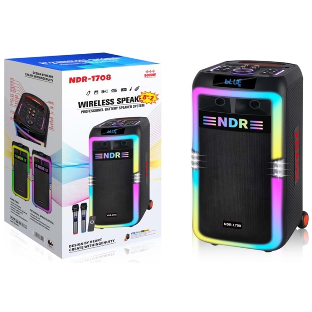 NODAR NDR1708 Bluetooth Kabin Hoparlör FM 2 x 8