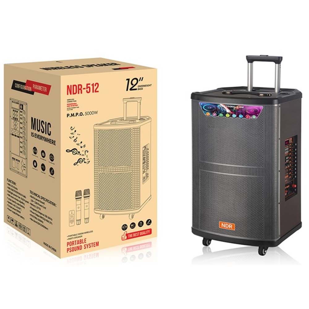 Nodar Ndr512 Bluetooth Speaker 350*350*620Mm Siyah