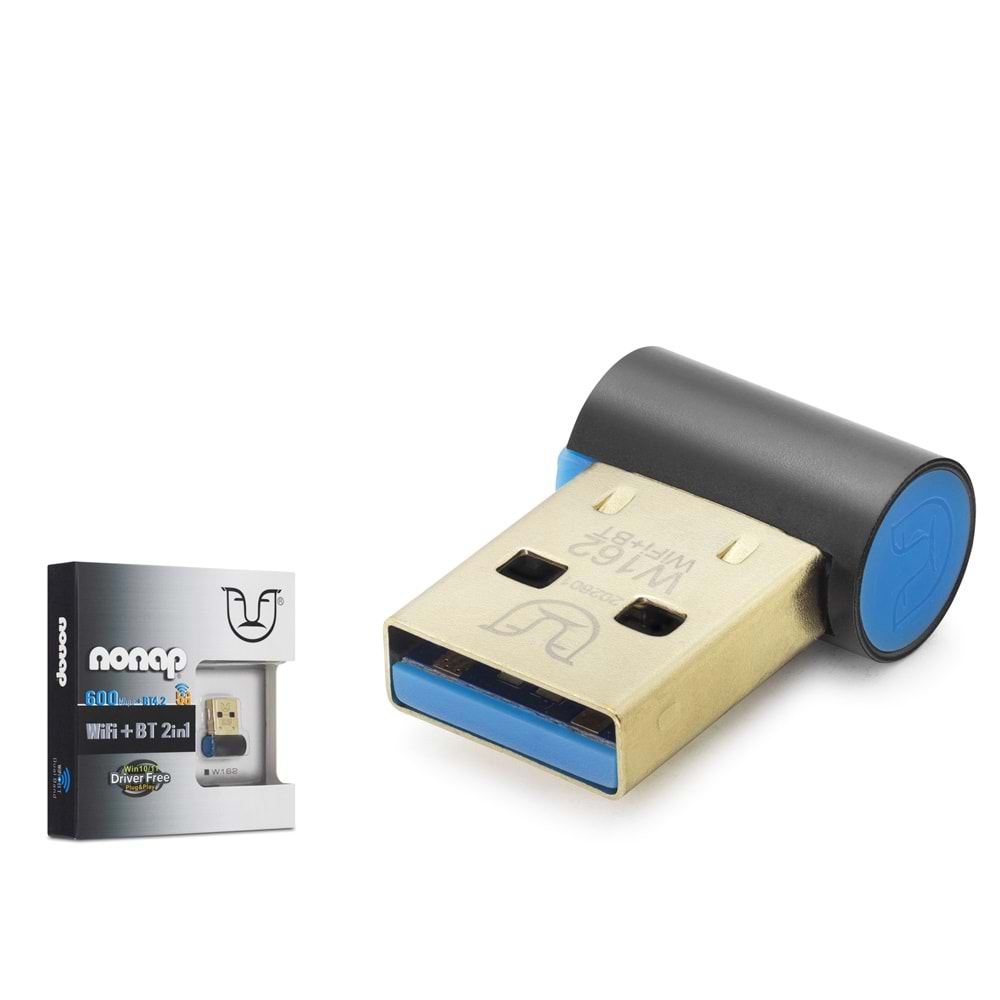 NONAP W162 USB WiFi Adaptör Dual Band Bluetooth 4.2 - Siyah